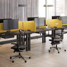 Tischtrennwand gelb Tischtrennwände Schreibtisch Sichtschutz Schreibtischaufsatz Palmberg Multipanel