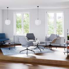 Loungesessel Sessel Lounge 4-Stern-Fuss Wilkhahn Occo Lounge