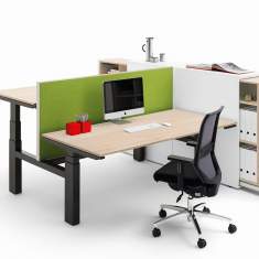 Duo-Schreibtisch WINI WINEA ECO für ergonomische Doppelarbeitsplätze