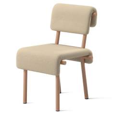 Besucherstuhl beige Besucherstühle Stahl Stuhl bequem Skandiform Lola
