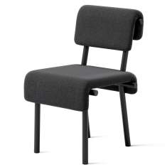 Besucherstuhl schwarz Besucherstühle Stahl Stuhl bequem Skandiform Lola