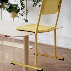 Besucherstuhl stapelbar Besucherstühle gelb Skandiform Canard