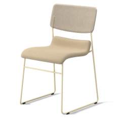 Besucherstuhl beige Besucherstühle stapelbar Skandiform D2