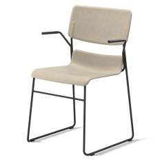 Besucherstuhl beige Besucherstühle stapelbar Skandiform D2