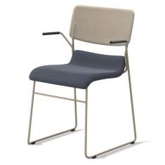Besucherstuhl blau Besucherstühle stapelbar Skandiform D2