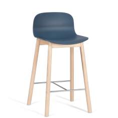 Barstuhl Holz blau Materia Neo Lite Barhocker