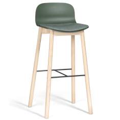 Barstuhl Holz grün Materia Neo Lite Barhocker