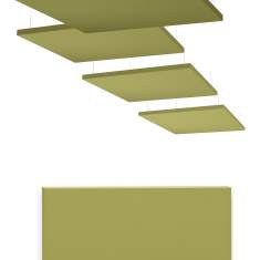 Akustikelemente grün Schallabsorber Akustik Wand- und Deckenabsorber B11 WING SQUARE