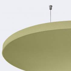 Akustik Deckenabsorber grün B11, Akustikelemente Wing round