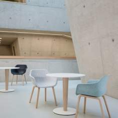 Konferenztische Holz weiss Cafeteria Tische, Brunner, due Tisch