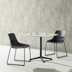 Cafeteria/Mensa Tische weiss Kantinentisch Bistrotisch Bistrotische Holz Brunner, break