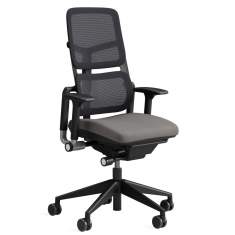 Bürostuhl schwarz Bürostühle Netzgewebe Bürodrehstühle mit Armlehnen Steelcase Please Air