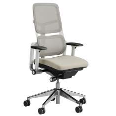 Bürostuhl weiss Bürostühle Netzgewebe Bürodrehstühle mit Armlehnen Steelcase Please Air