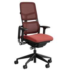 Bürostuhl rot Bürostühle Netzgewebe Bürodrehstühle mit Armlehnen Steelcase Please Air