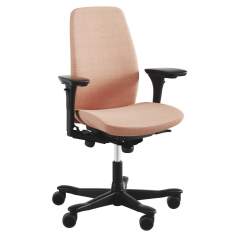 Bürostuhl orange Design Bürodrehstuhl Stoff Drehstühle Kinnarps, 5000