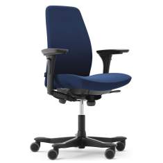 Bürostuhl blau Design Bürodrehstuhl Stoff Drehstühle Kinnarps, 5000