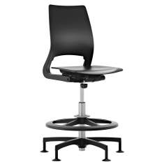 Ergonomischer Bürostuhl Counterstuhl schwarz ergonomisch Büro Xact Kinnarps
