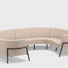 Loungesofa beige Sofa Lounge Kinnarps Trix