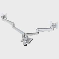 Monitorhalterungen Tischhalterung Monitorhalter Doppelarm Kinnarps Monitoarm mit Gasfeder