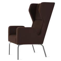 Loungesessel Büro Clubsessel Stoff braun Loungemöbel Sessel Lounge Skandiform, Dropp
