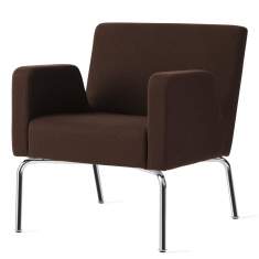 Loungesessel Büro Clubsessel Stoff braun Loungemöbel Sessel Lounge Skandiform, Dropp