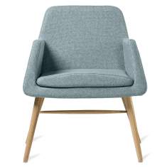 Loungesessel Holz Sessel Lounge blau Skandiform Jeffersson