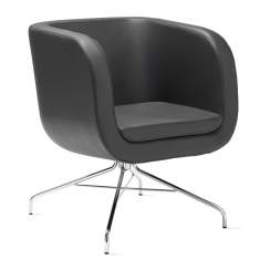 Loungesessel Büro Clubsessel Leder schwarz Loungemöbel , Skandiform, Lounge