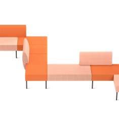 Modulare Sitzelemente Lounge Sitzmöbel Skandiform Nestor