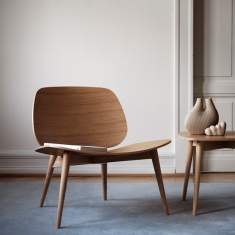 Design Stuhl Holz Bürostuhl Loungemöbel, Skandiform, Papa