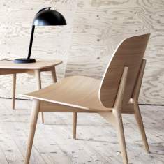 Design Stuhl Holz Bürostuhl Loungemöbel, Skandiform, Papa