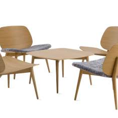 Bürostuhl Holz Büro Design Loungemöbel Skandiform, Papa