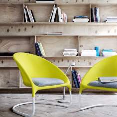 Skandiform Sessel Loungesessel gelb Büro Loungemöbel, Skandiform, Sitter L