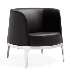 Clubsessel schwarz Loungesessel Sessel Lounge Materia Omni