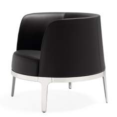 Clubsessel schwarz Loungesessel Sessel Lounge Materia Omni