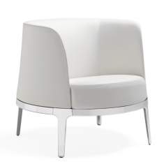 Clubsessel weiss Loungesessel Sessel Lounge Materia Omni