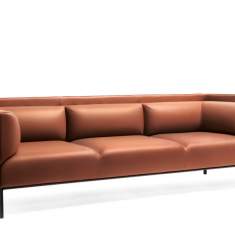 Sofa Lounge braun Loungesofa, Materia, Crest Sofa