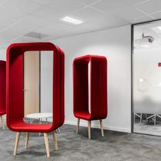 Loungesessel rot Büro Design Loungemöbel Materia, Frame