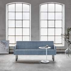 Loungesofa blau Loungesessel Büro Loungemöbel Materia, Monolite
