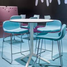 Barhocker blau, Materia, Neo Barstuhl