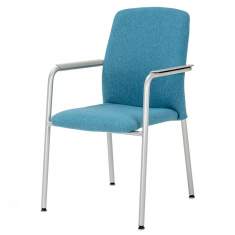 Besucherstuhl blau Besucherstühle Büro Konferenzstühle Haworth Intermezzo