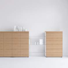 Sideboard Büro Holz Büroschrank, werner works, basic cap