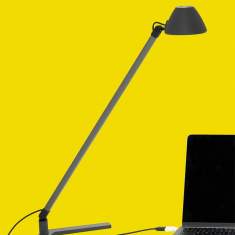 Tischleuchte Home Office Tischlampe Schreibtischlampe schwarz Waldmann Lucio