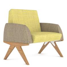 Sessel gelb Loungesessel Loungemöbel Design, Steelcase, MN_K