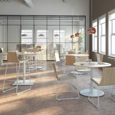 Barstuhl grau Barhocker, Coalesse, Montara650 Hocker