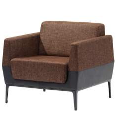 Sessel braun Loungesessel Stoff Lounge Coalesse Visalia