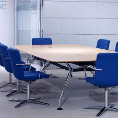 Konferenzstuhl blau Konferenzstühle Büro calder Orangebox