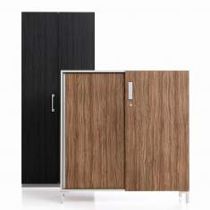 Aktenschrank, Schiebetüren, Drehtüren, Holzfront, Steelcase, Share It