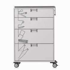 Rollcontainer Büro Design Bürocontainer abschließbar, Steelcase, Catering Moby