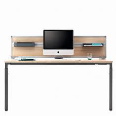 Design Schreibtisch höhenverstellbar 4-Fuss Büro Arbeitstisch, Bürotisch, Steelcase, Kalidro