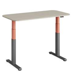 Höhenverstellbarer Schreibtisch elektrisch ergonomische Schreibtische Büro Bürotisch Steelcase Solo
abgerundete Tischplatte
höhenverstellbar